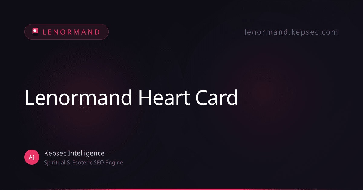lenormand heart