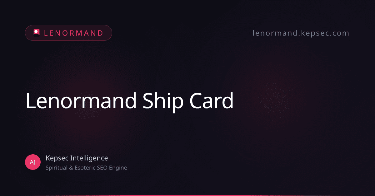 lenormand ship
