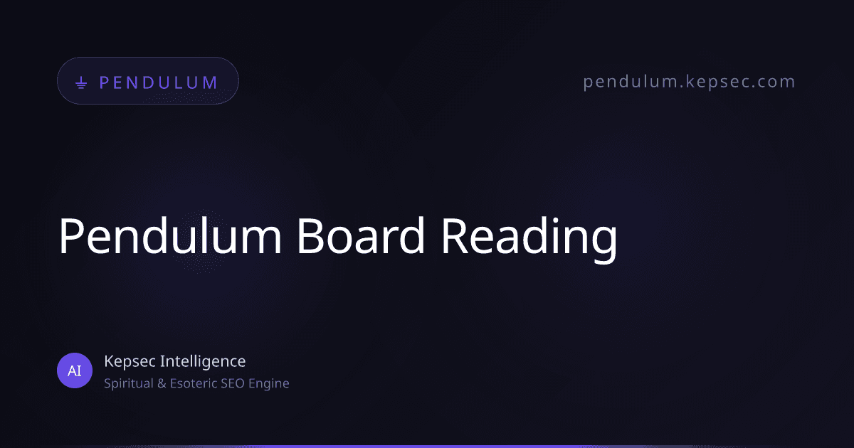 pendulum board