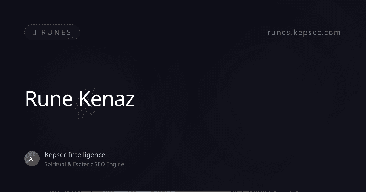 runes kenaz