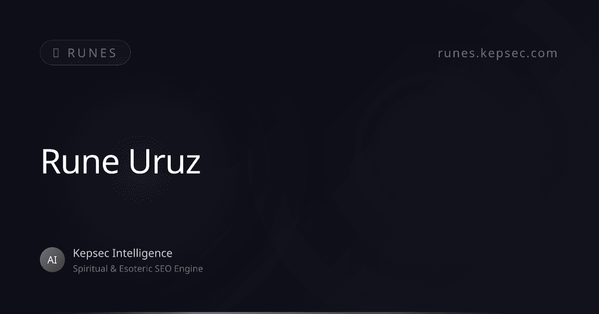 runes uruz