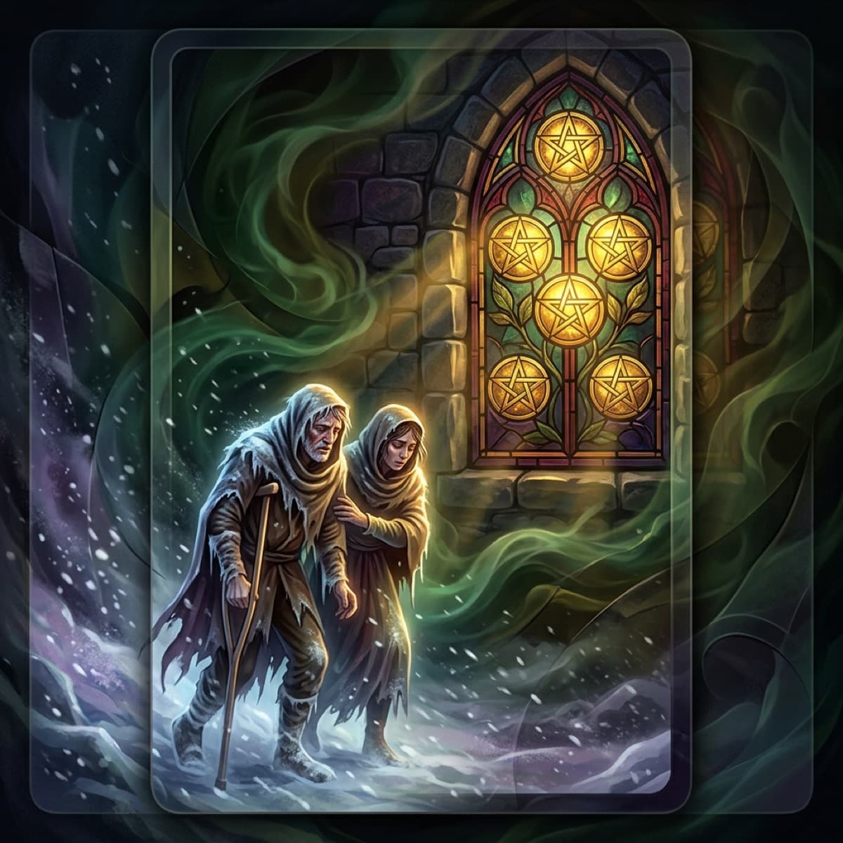 tarot five of pentacles